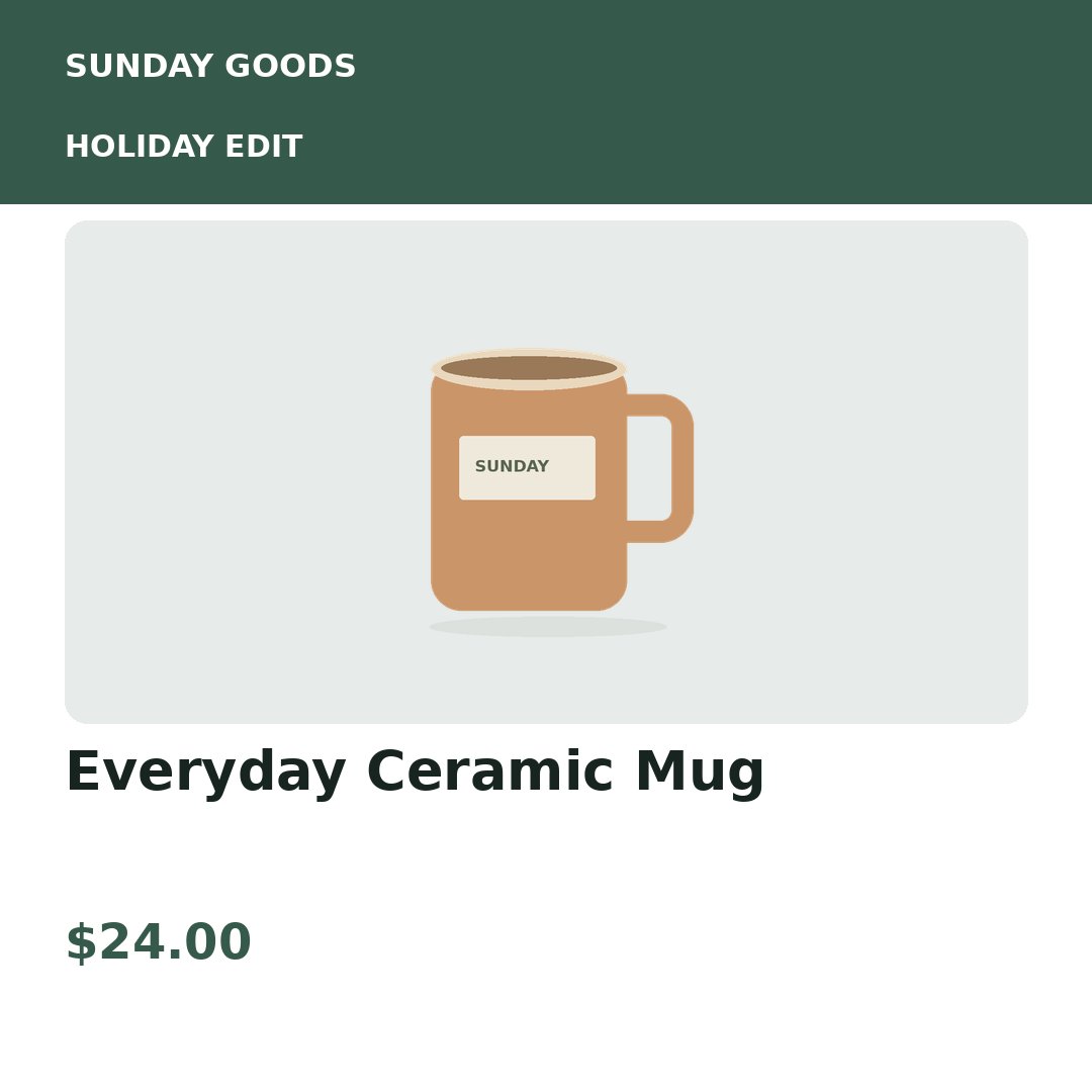 Promotion example for the first gift shop product